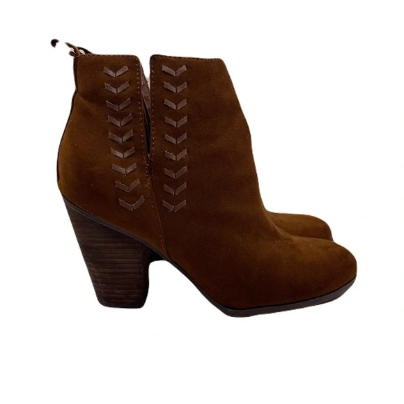 CARLOS BY CARLOS SANTANA BROWN SUEDE BOOTS - Picture 4 of 10